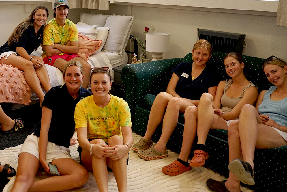 Students in Rec Lounge