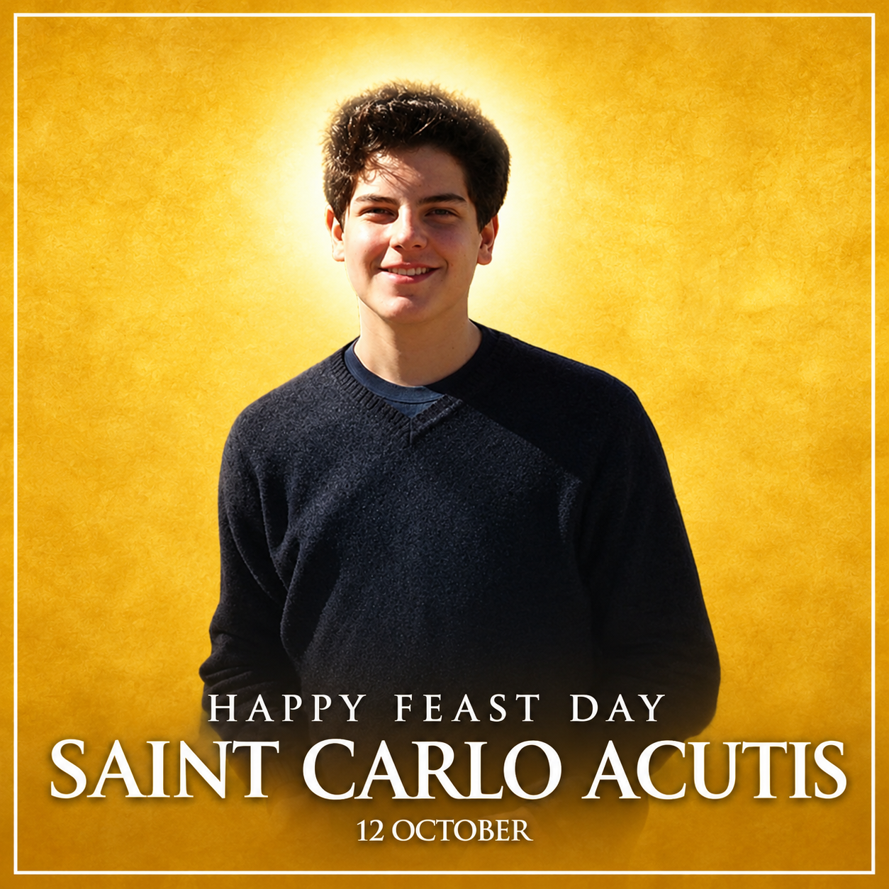 Feast day of Saint Carlo Acutis